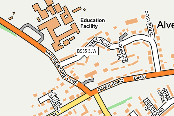 BS35 3JW map - OS OpenMap – Local (Ordnance Survey)