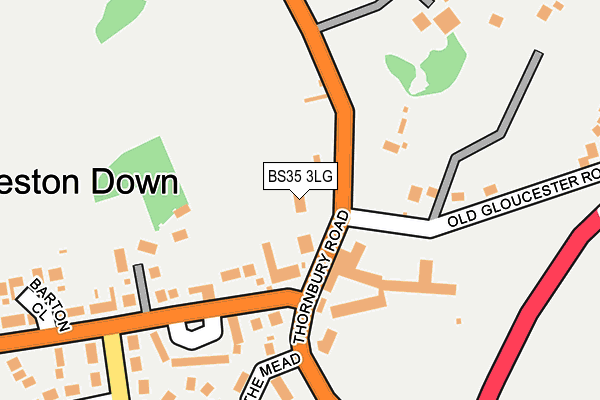 BS35 3LG map - OS OpenMap – Local (Ordnance Survey)