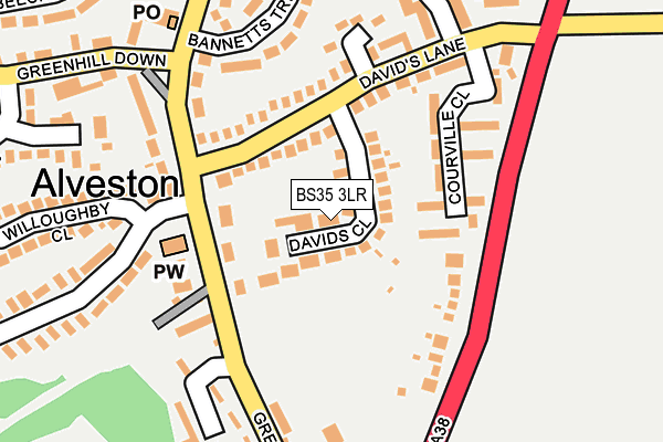 BS35 3LR map - OS OpenMap – Local (Ordnance Survey)