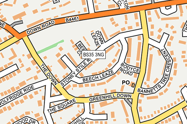 BS35 3NG map - OS OpenMap – Local (Ordnance Survey)