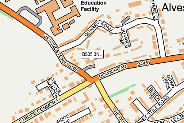 BS35 3NL map - OS OpenMap – Local (Ordnance Survey)