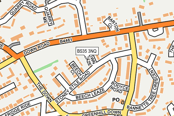BS35 3NQ map - OS OpenMap – Local (Ordnance Survey)