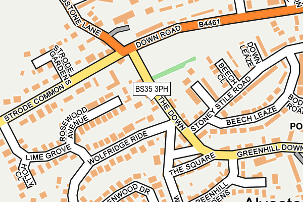 BS35 3PH map - OS OpenMap – Local (Ordnance Survey)