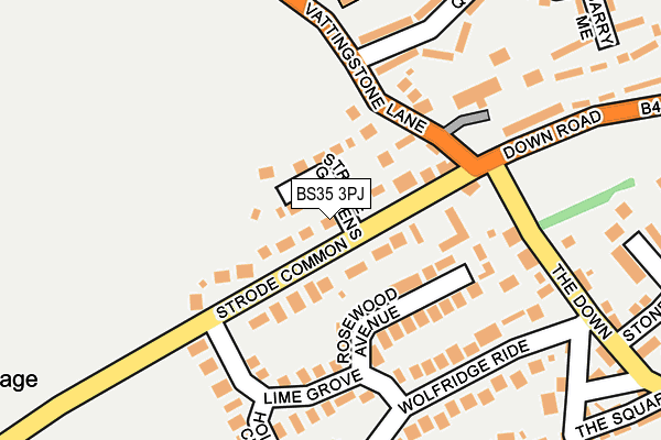 BS35 3PJ map - OS OpenMap – Local (Ordnance Survey)