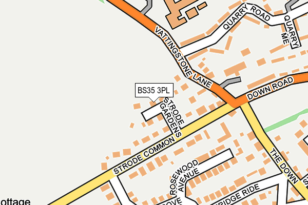 BS35 3PL map - OS OpenMap – Local (Ordnance Survey)