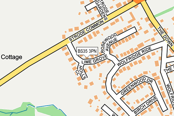 BS35 3PN map - OS OpenMap – Local (Ordnance Survey)