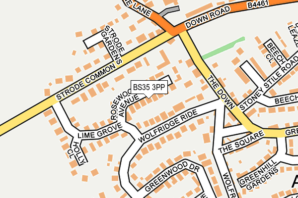 BS35 3PP map - OS OpenMap – Local (Ordnance Survey)