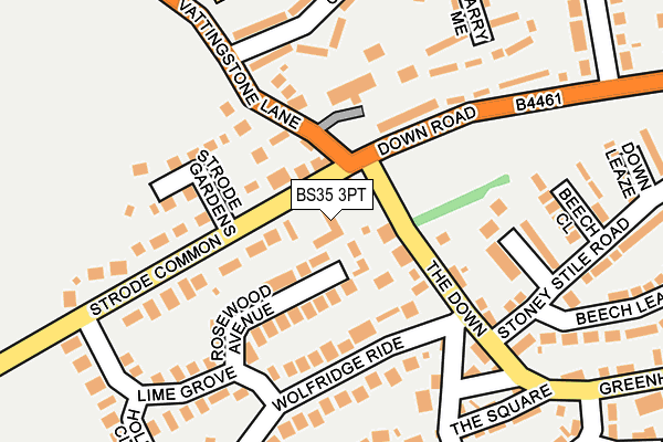 BS35 3PT map - OS OpenMap – Local (Ordnance Survey)