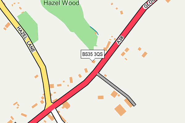 Map of HAZEL WOOD COTTAGE LTD at local scale