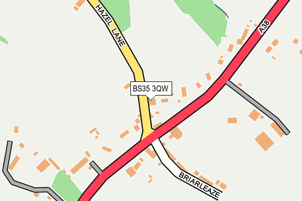 BS35 3QW map - OS OpenMap – Local (Ordnance Survey)