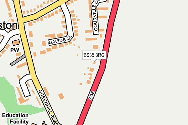 BS35 3RG map - OS OpenMap – Local (Ordnance Survey)