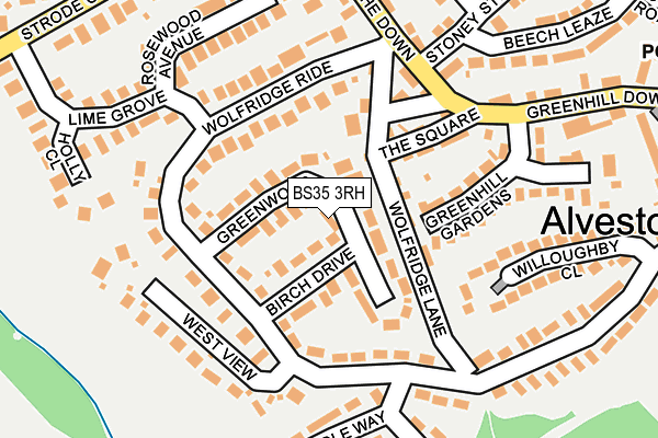 BS35 3RH map - OS OpenMap – Local (Ordnance Survey)