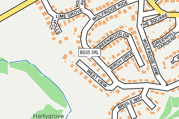 BS35 3RL map - OS OpenMap – Local (Ordnance Survey)
