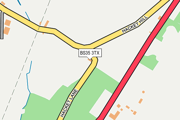 BS35 3TX map - OS OpenMap – Local (Ordnance Survey)