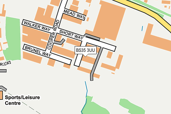BS35 3UU map - OS OpenMap – Local (Ordnance Survey)