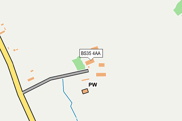 BS35 4AA map - OS OpenMap – Local (Ordnance Survey)