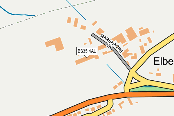 BS35 4AL map - OS OpenMap – Local (Ordnance Survey)