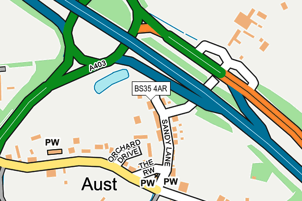 BS35 4AR map - OS OpenMap – Local (Ordnance Survey)