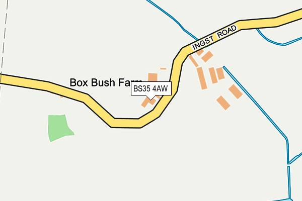 BS35 4AW map - OS OpenMap – Local (Ordnance Survey)