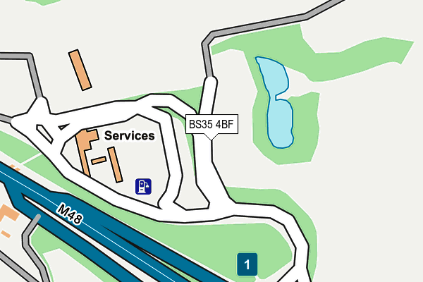 BS35 4BF map - OS OpenMap – Local (Ordnance Survey)