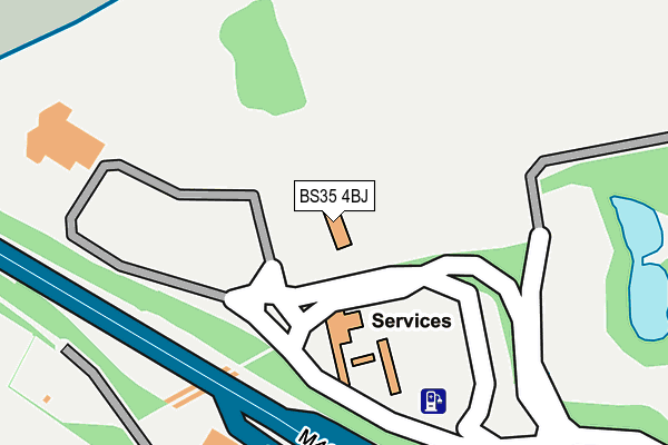 BS35 4BJ map - OS OpenMap – Local (Ordnance Survey)
