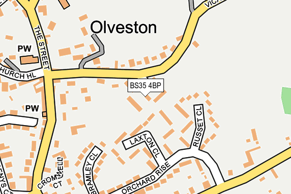 BS35 4BP map - OS OpenMap – Local (Ordnance Survey)