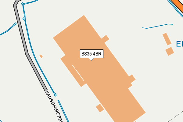 BS35 4BR map - OS OpenMap – Local (Ordnance Survey)