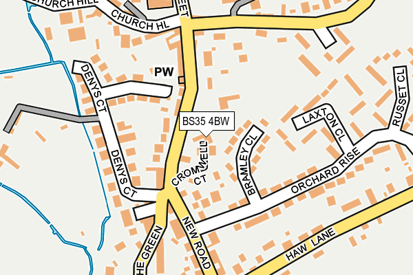 BS35 4BW map - OS OpenMap – Local (Ordnance Survey)