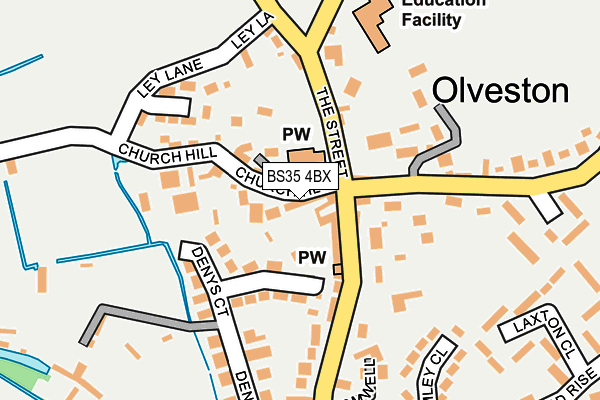 BS35 4BX map - OS OpenMap – Local (Ordnance Survey)