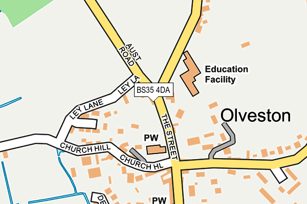 BS35 4DA map - OS OpenMap – Local (Ordnance Survey)