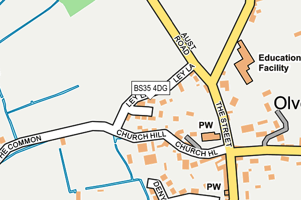 BS35 4DG map - OS OpenMap – Local (Ordnance Survey)