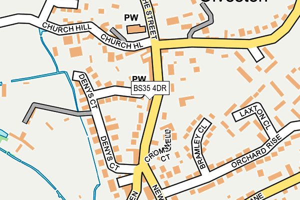 BS35 4DR map - OS OpenMap – Local (Ordnance Survey)