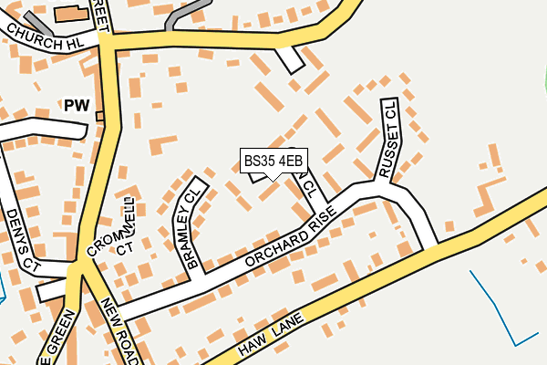 BS35 4EB map - OS OpenMap – Local (Ordnance Survey)