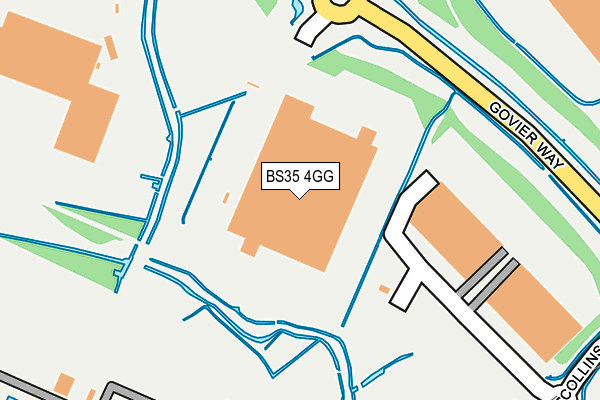 BS35 4GG map - OS OpenMap – Local (Ordnance Survey)