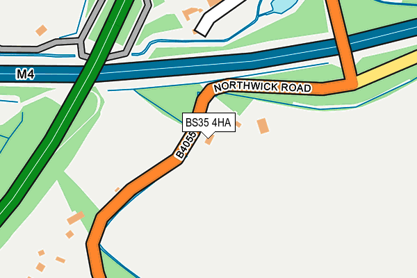 BS35 4HA map - OS OpenMap – Local (Ordnance Survey)