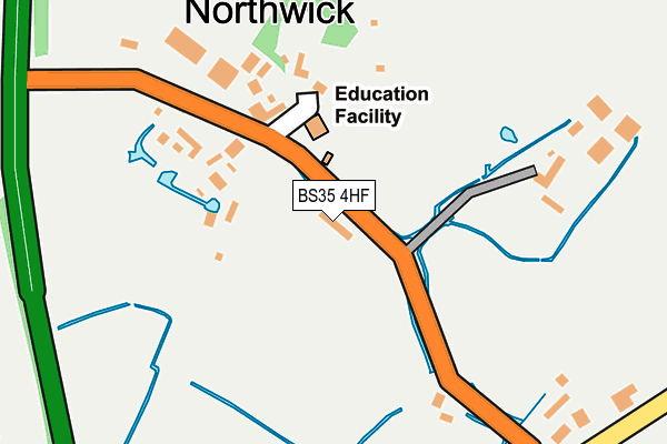 BS35 4HF map - OS OpenMap – Local (Ordnance Survey)