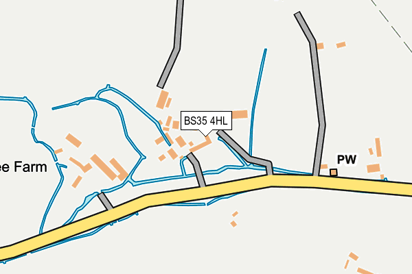 BS35 4HL map - OS OpenMap – Local (Ordnance Survey)