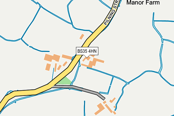 BS35 4HN map - OS OpenMap – Local (Ordnance Survey)