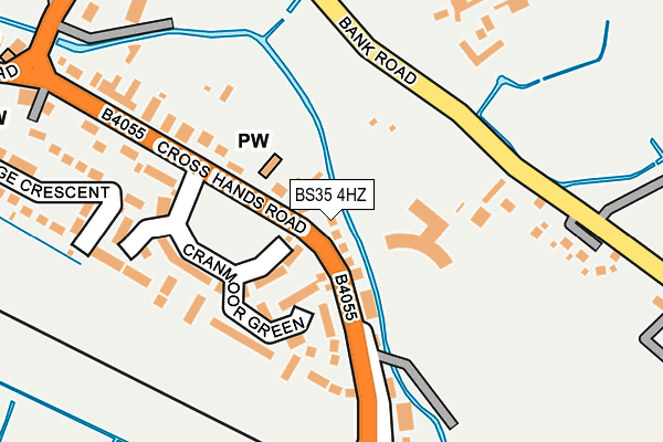 BS35 4HZ map - OS OpenMap – Local (Ordnance Survey)