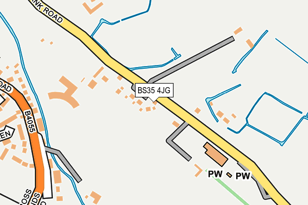 BS35 4JG map - OS OpenMap – Local (Ordnance Survey)