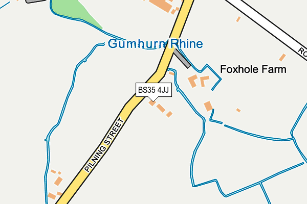 BS35 4JJ map - OS OpenMap – Local (Ordnance Survey)