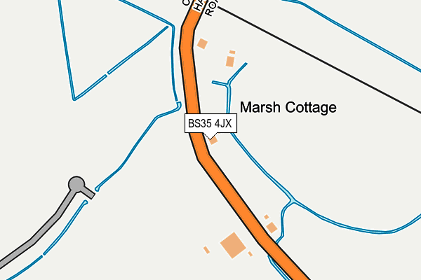 BS35 4JX map - OS OpenMap – Local (Ordnance Survey)