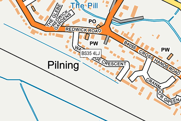 BS35 4LJ map - OS OpenMap – Local (Ordnance Survey)