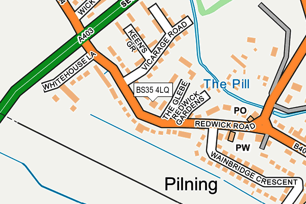 Map of PILNING STORE LTD at local scale