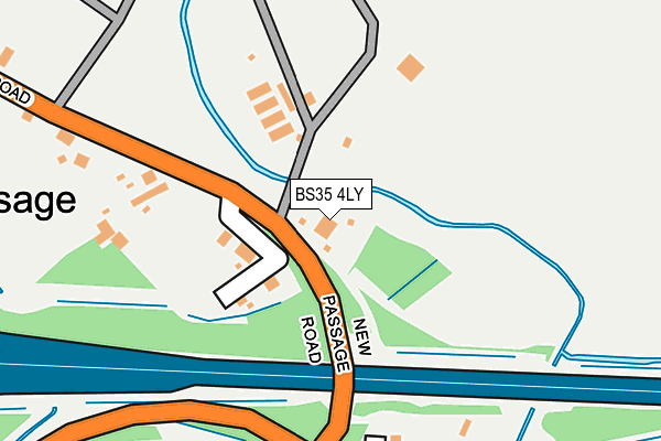 BS35 4LY map - OS OpenMap – Local (Ordnance Survey)