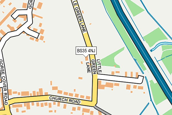 BS35 4NJ map - OS OpenMap – Local (Ordnance Survey)