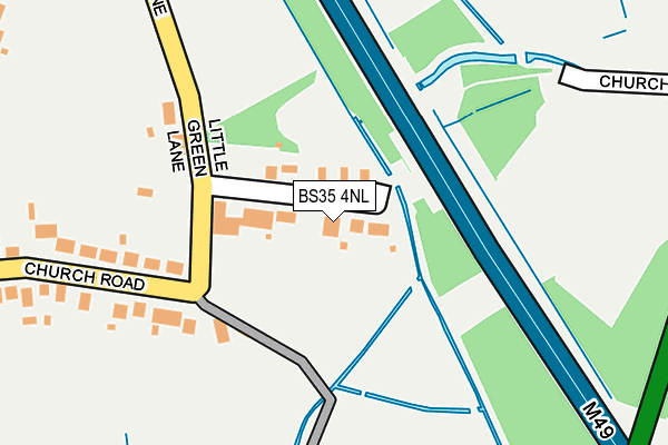 BS35 4NL map - OS OpenMap – Local (Ordnance Survey)
