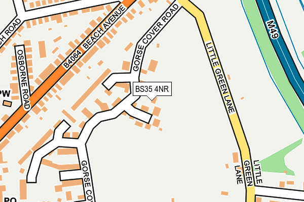 BS35 4NR map - OS OpenMap – Local (Ordnance Survey)