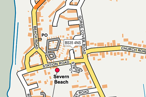 BS35 4NS map - OS OpenMap – Local (Ordnance Survey)