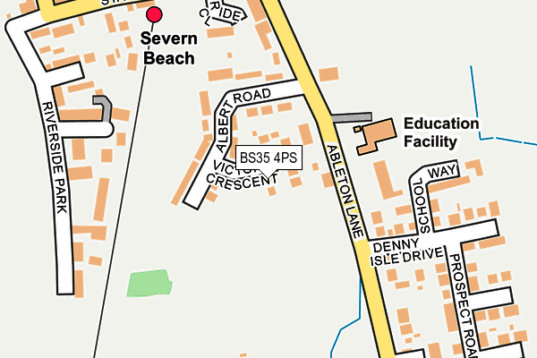 BS35 4PS map - OS OpenMap – Local (Ordnance Survey)